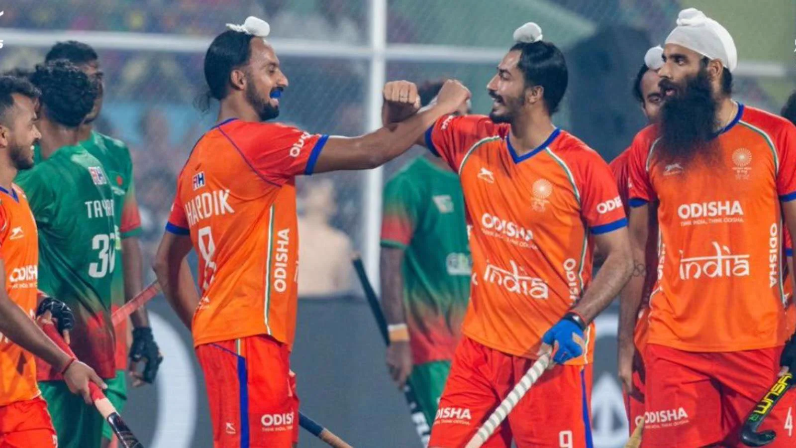 India hockey team celebrates