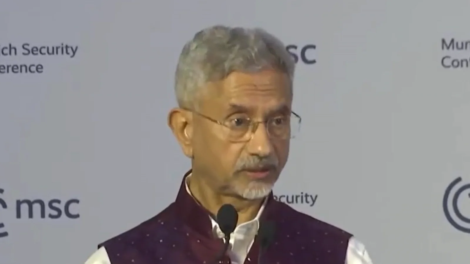 बोलते विदेश मंत्री एस जयशंकर।